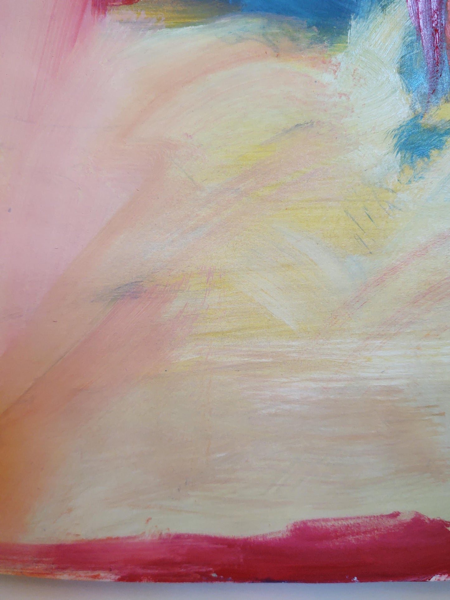 VH Beach Day- I 18 x 30 Oil on Paper Mounted Canvas