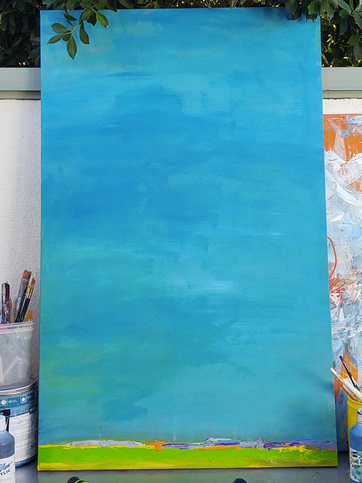 z 1 SOLD Sonoma Sky-Acrylic Sister Oil painting will be done 8/25
