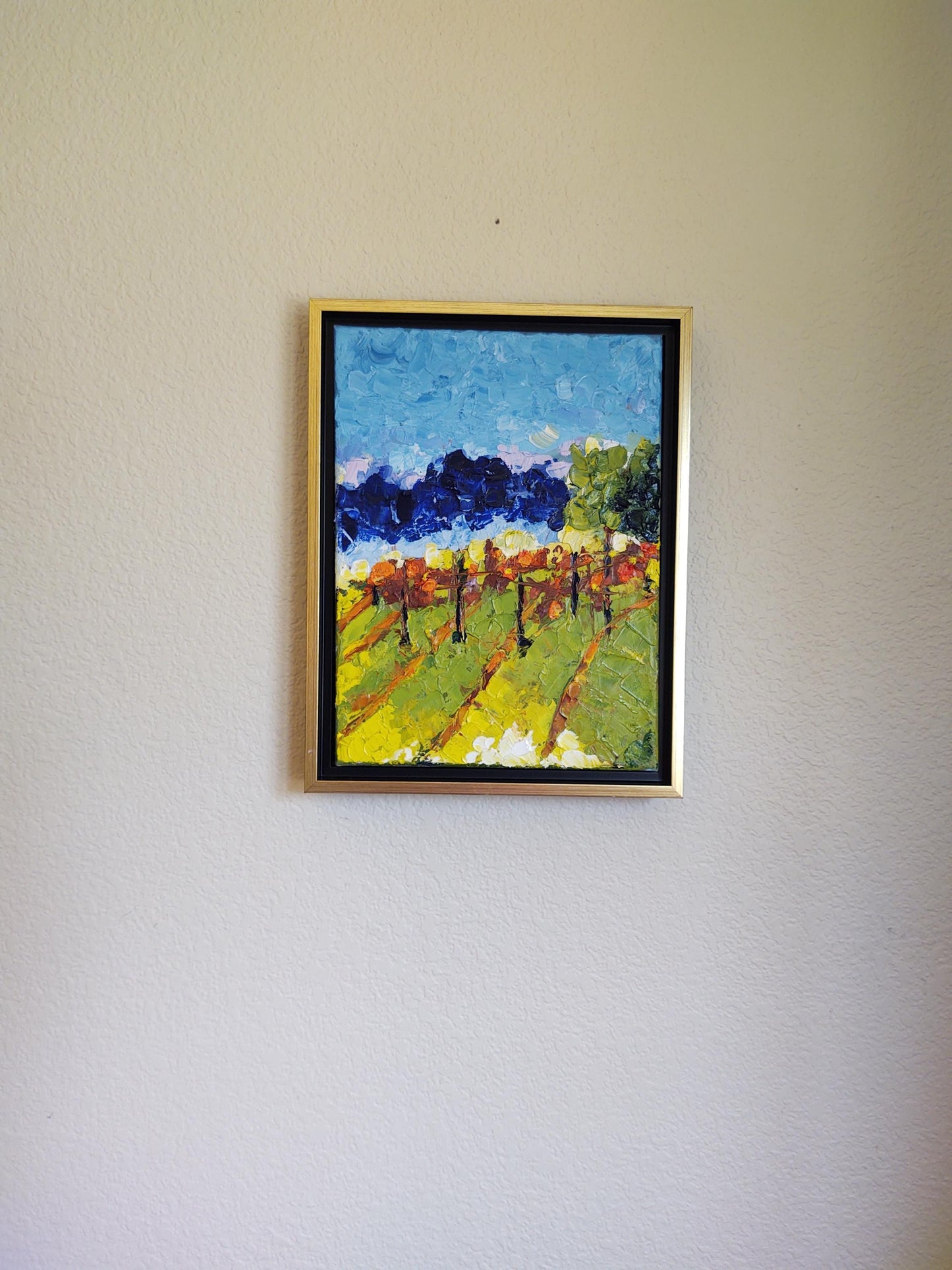 V After Harvest- Kenwood, CA 9 x 11 Oil on Canvas