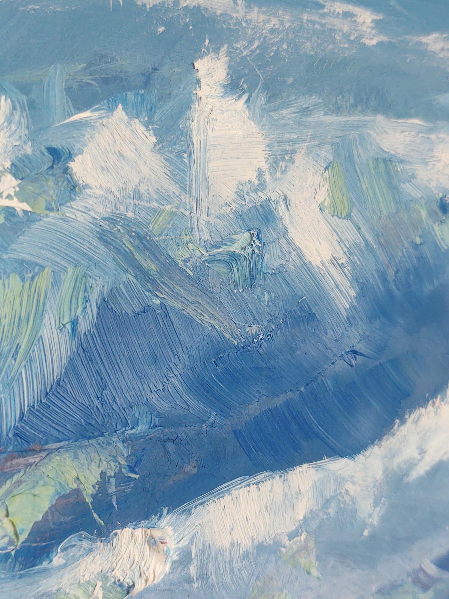 G Cerulean Sea Sonoma Coast 12 x 12 Oil on Canvas