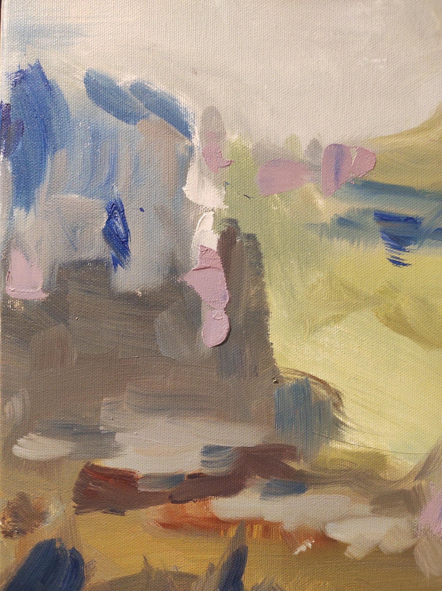 B Sonoma Creek Misty Morning - 24x24 - Oil on Canvas - Gallery Exhibit