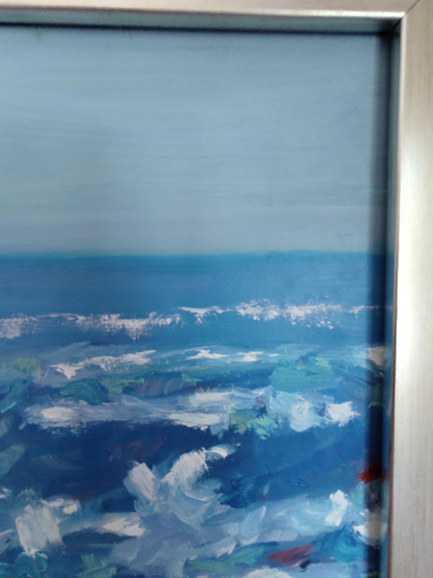 G Cerulean Sea Sonoma Coast 12 x 12 Oil on Canvas