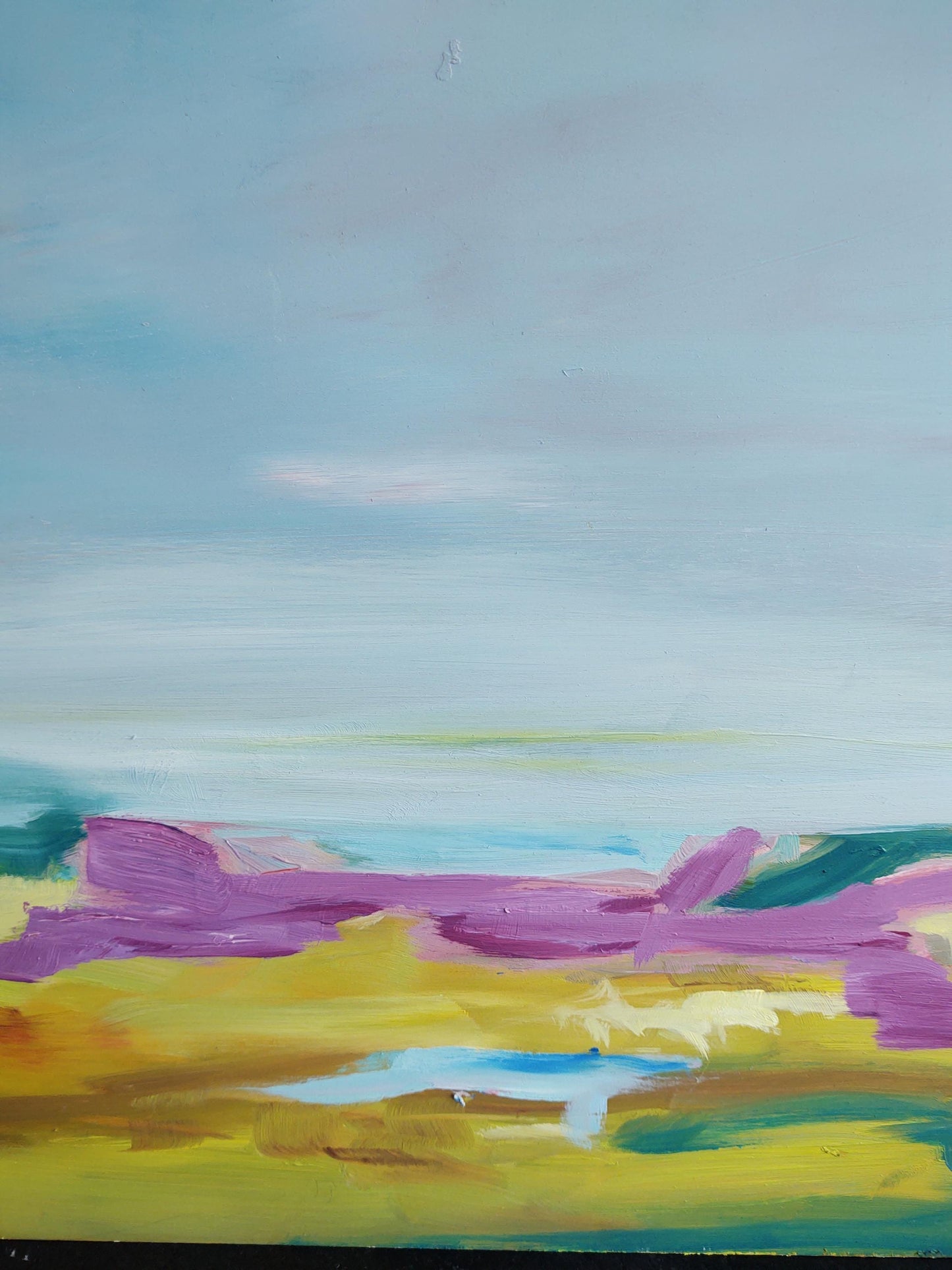 SOLD Carneros Crush 24 x 24 Oil on Birch Wood Board