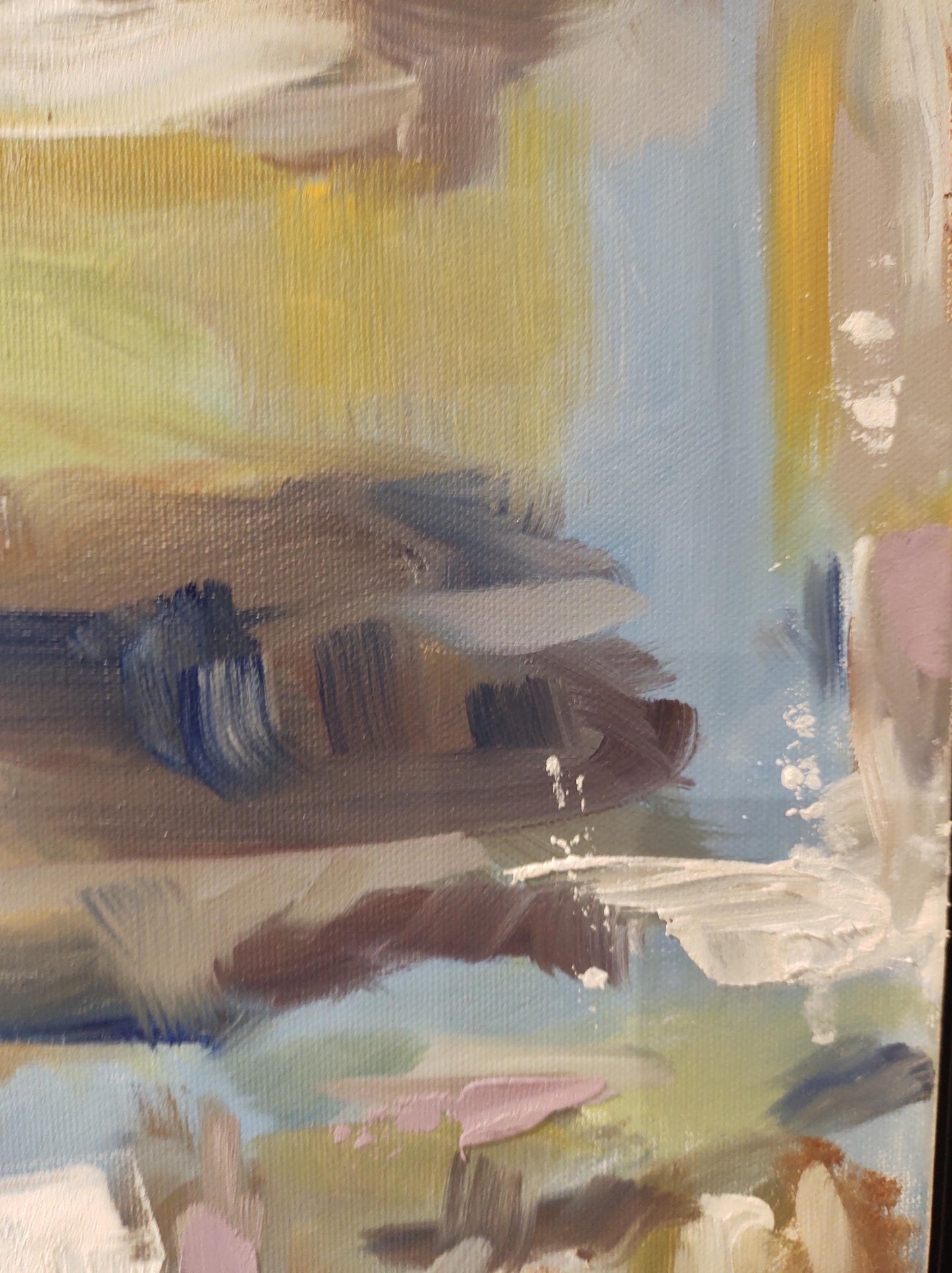 B Sonoma Creek Misty Morning - 24x24 - Oil on Canvas - Gallery Exhibit