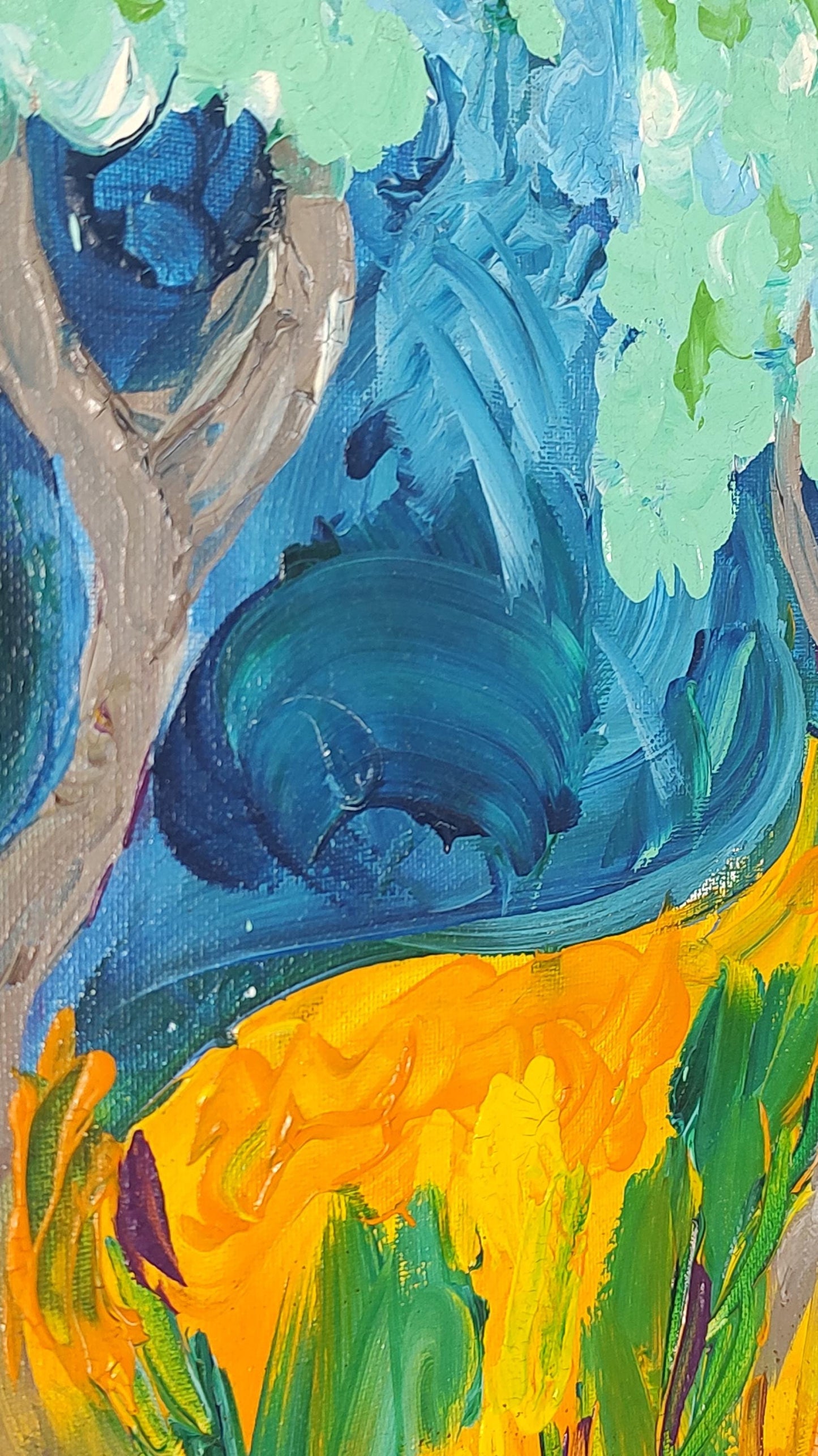 V Old Olive in Aix en Provence- 16 x 20 Heavy Body Acrylic on Canvas
