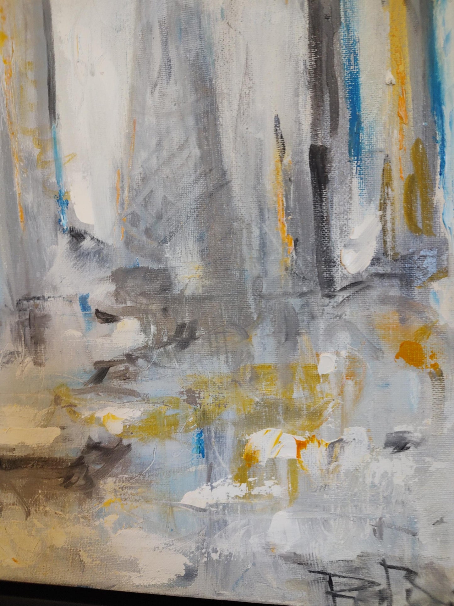 B Misty Morning San Francisco City Scape - 18x24 - Oil on Canvas - Gallery Exhibit