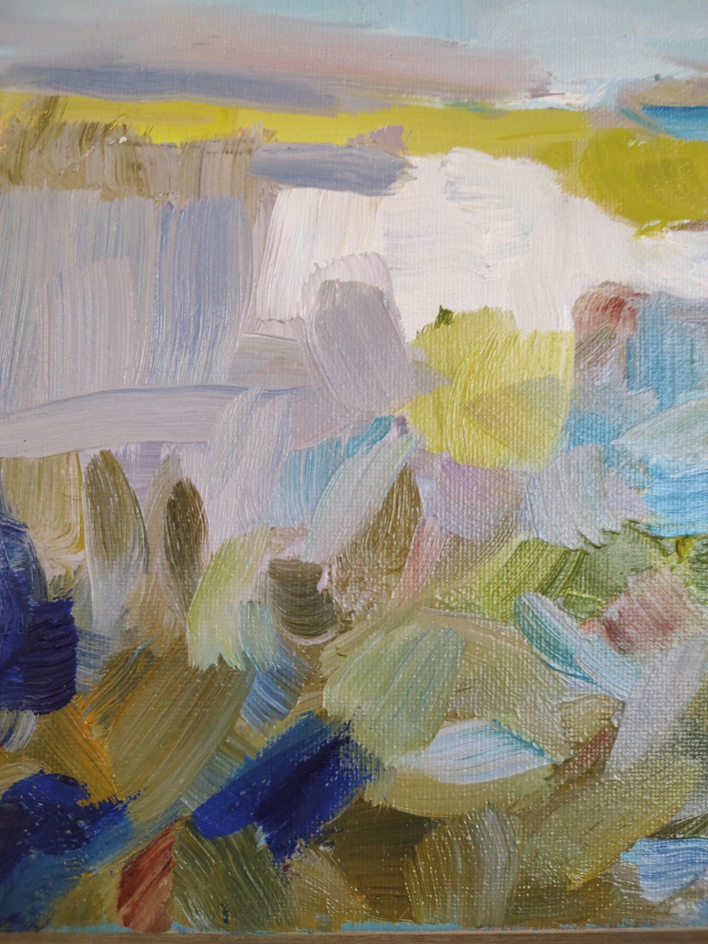B Sonoma Creek: Lazy Daze - 10 x 20 - Oil on Canvas - Gallery Exhibit