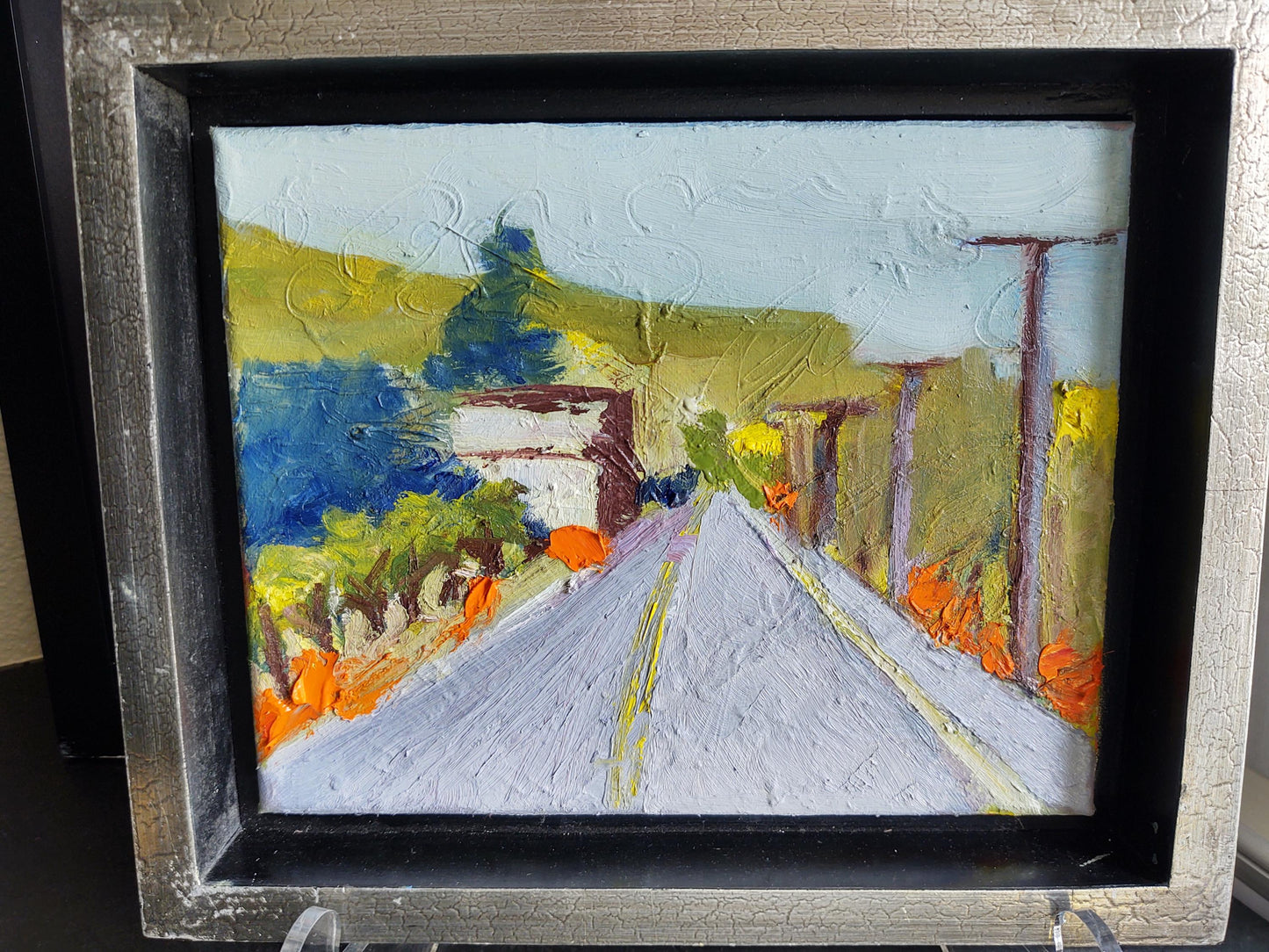 Poppies on Oakville Grade, Yountville 8 x 10 Oil on Canas