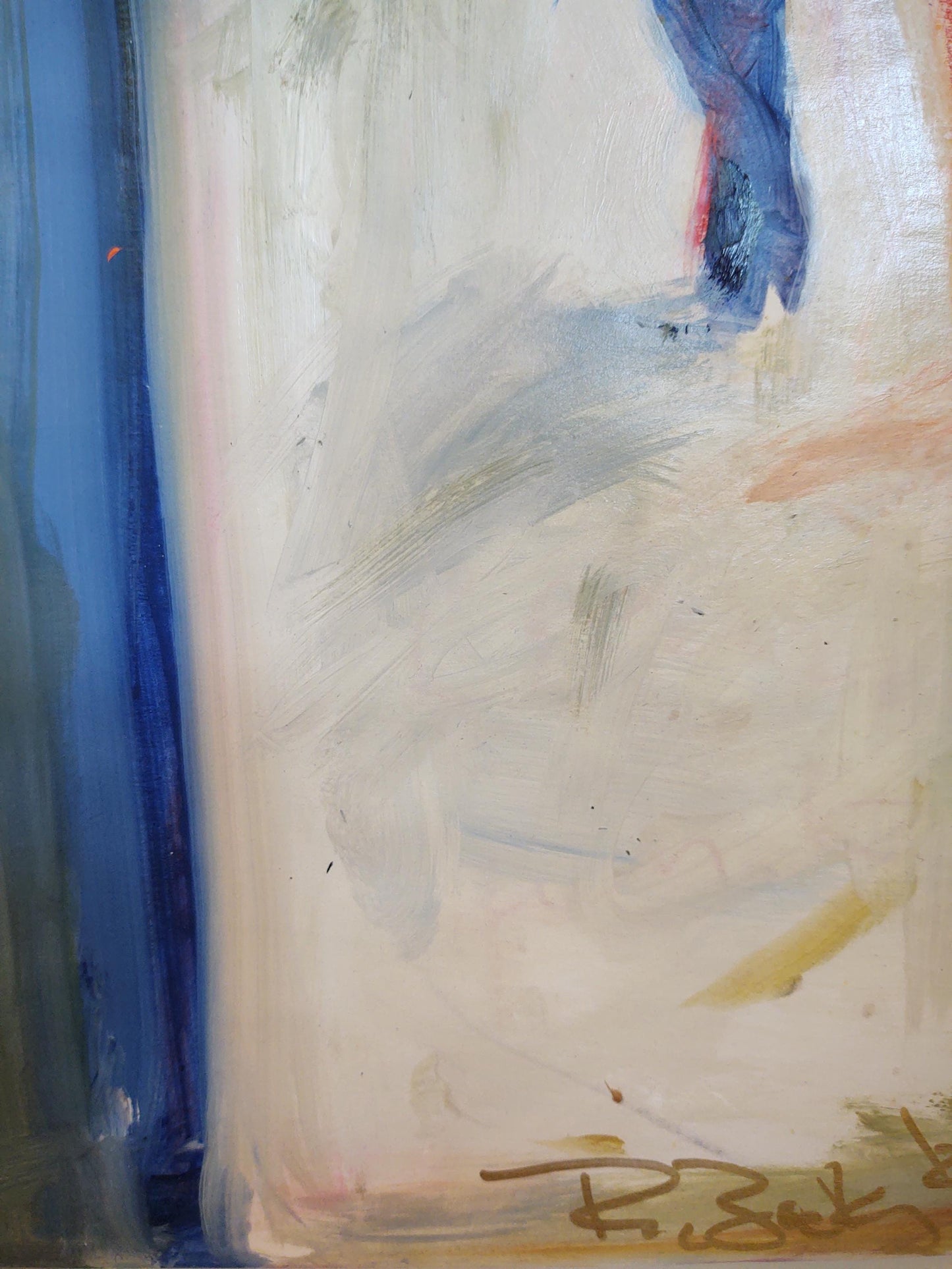 V Strike A Pose 18 x 24  Oil on Paper- Mounted on Canvas